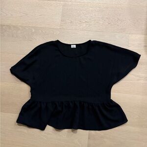 Wilfred Black Peplum Blouse